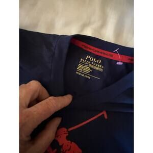 Ralph Lauren Navy performance shirt size 10-12